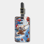 秋田クリスマスフェスティバル雪景色 ラゲッジタグ (正面縦)