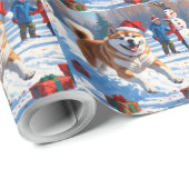 秋田クリスマスフェスティバル雪景色 ラッピングペーパー (ロールコーナー)