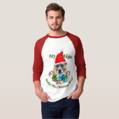 秋田クリスマスプレゼント Tシャツ (正面フル)