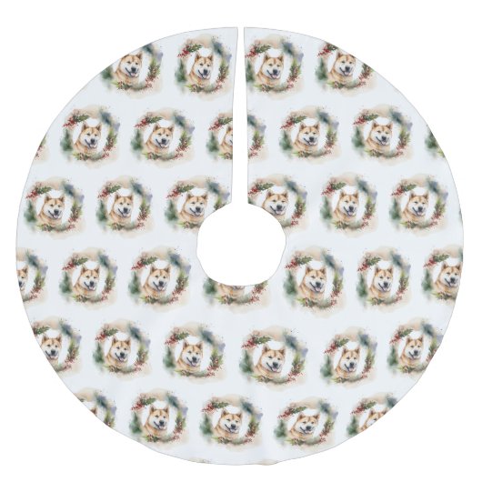 秋田クリスマスリースフェスティバルカップ ブラッシュドポリエステルツリースカート (正面)