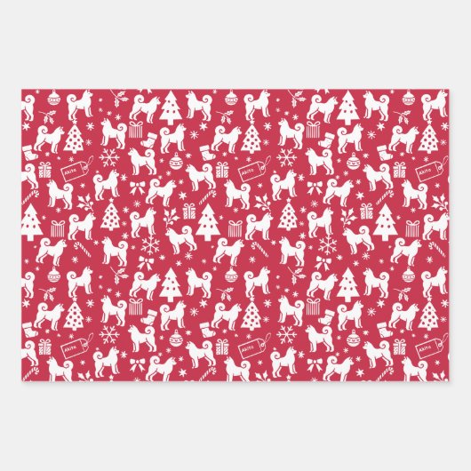 秋田クリスマス ラッピングペーパーシート (正面)