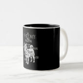 秋田クール解剖学のクローズギフト愛犬家 ツートーンマグカップ (正面右)