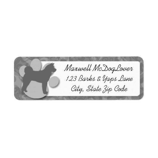 秋田シルエット ラベル (正面)