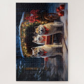 秋田スノイそりクリスマスデコール ジグソーパズル (縦)