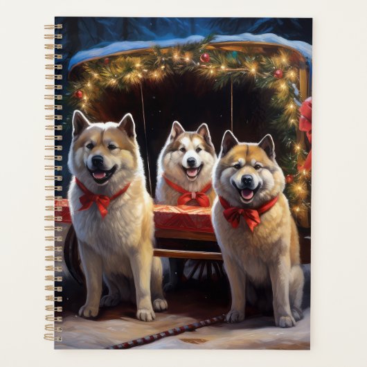 秋田スノイそりクリスマスデコール プランナー手帳 (正面)