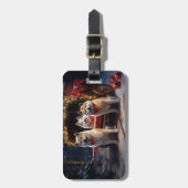 秋田スノイそりクリスマスデコール ラゲッジタグ (正面縦)