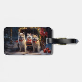 秋田スノイそりクリスマスデコール ラゲッジタグ (裏面横)