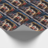 秋田スノイそりクリスマスデコール ラッピングペーパー (角)