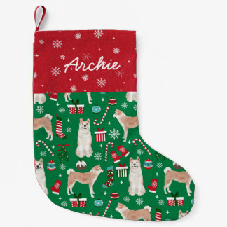 秋田ドッグクリスマスストッキング スモールクリスマスストッキング
