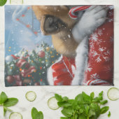 秋田ドッグクリスマスフェスティバル キッチンタオル (折り畳み)