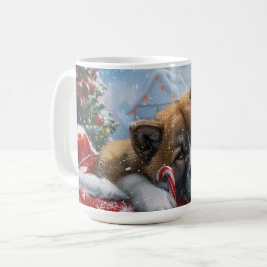 秋田ドッグクリスマスフェスティバル コーヒーマグカップ (正面左)