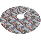 秋田ドッグクリスマスフェスティバル ブラッシュドポリエステルツリースカート (アングル)