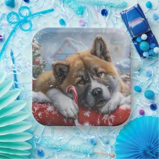 秋田ドッグクリスマスフェスティバル ペーパープレート (パーティー)