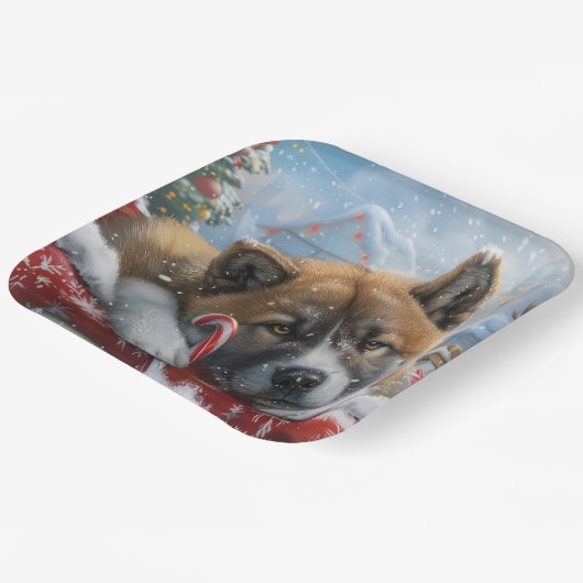 秋田ドッグクリスマスフェスティバル ペーパープレート (傾斜あり)