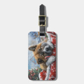 秋田ドッグクリスマスフェスティバル ラゲッジタグ (正面縦)