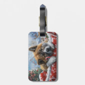 秋田ドッグクリスマスフェスティバル ラゲッジタグ (裏面縦)