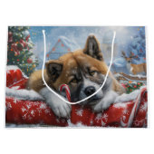 秋田ドッグクリスマスフェスティバル ラージペーパーバッグ (正面)