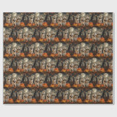 秋田ハロウィン不気味 ラッピングペーパー (フラット)