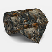 秋田ハロウィーンの夜の犬の大喜び ネクタイ (ロール)