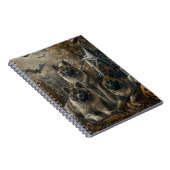 秋田ハロウィーンの夜の犬の大喜び ノートブック (右側)