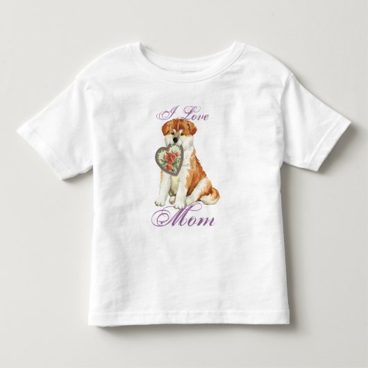 秋田ハート母 トドラーTシャツ (正面)