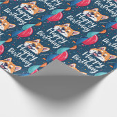 秋田バルーン誕生日 ラッピングペーパー (角)