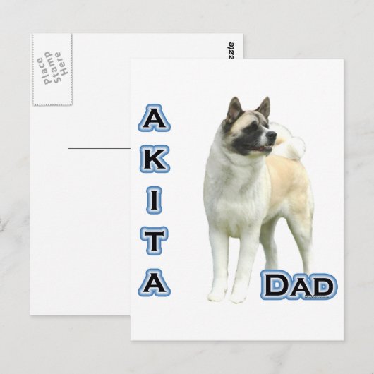 秋田パパ4 ポストカード (正面/裏面)