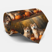 秋田パピー秋デライトカボチャ ネクタイ (ロール)