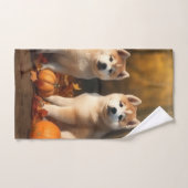 秋田パピー秋デライトカボチャ バスタオルセット (ハンドタオル)