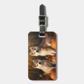 秋田パピー秋デライトカボチャ ラゲッジタグ (正面縦)