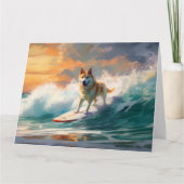 秋田ビーチサーフィン絵を描ズ カード (正面)