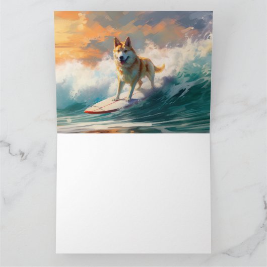 秋田ビーチサーフィン絵を描ズ カード (内部)