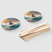 秋田ビーチサーフィン絵を描ズ ハンドファン (組立なし)