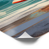 秋田ビーチサーフィン絵を描ズ ポスター (コーナー)