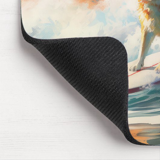 秋田ビーチサーフィン絵を描ズ マウスパッド (コーナー)