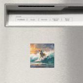 秋田ビーチサーフィン絵を描ズ マグネット (インサイチュ (食洗機))