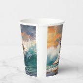 秋田ビーチサーフィン絵を描ズ 紙コップ (右)