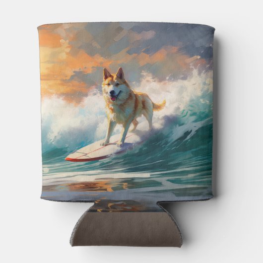 秋田ビーチサーフィン絵を描ズ 缶クーラー (裏面)