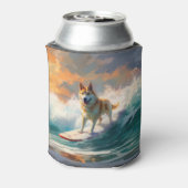 秋田ビーチサーフィン絵を描ズ 缶クーラー (缶裏面)