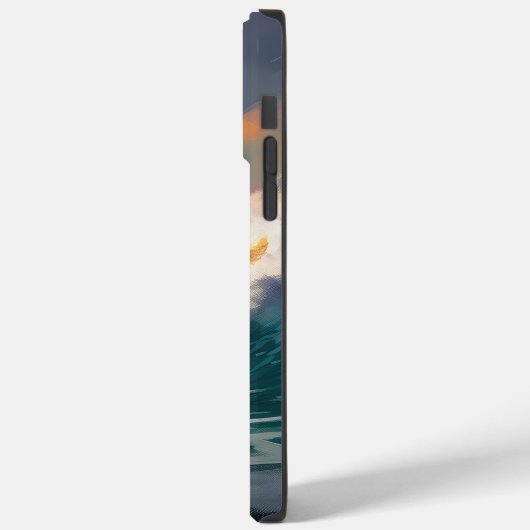 秋田ビーチサーフィン絵を描ズ Case-Mate iPhoneケース (裏面 / 左)