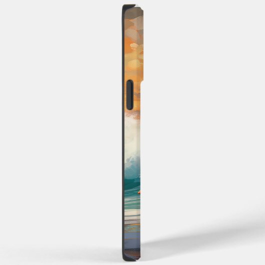 秋田ビーチサーフィン絵を描ズ Case-Mate iPhoneケース (裏面 / 右)