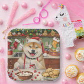 秋田ホリデーベーキング:フェスティバルクリスマス ペーパープレート (パーティー)