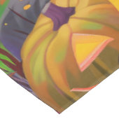 秋田不気味ハロウィンの魔女とカボチャ テーブルクロス (アングル)