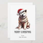 秋田包まれたinクリスマス光メリークリスマス シーズンカード (正面/裏面)