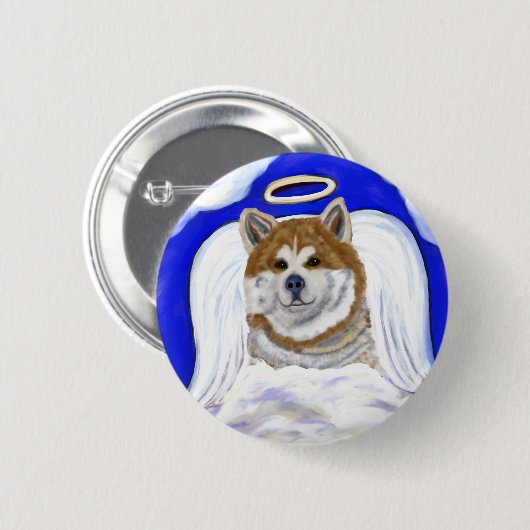 秋田天使 缶バッジ (正面&裏面)