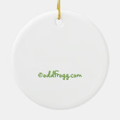 秋田愛クリスマスのオーナメント セラミックオーナメント (裏面)