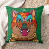 秋田手絵を描装飾用クッション クッション (ブランケット)