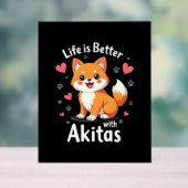 秋田最高のタンクトップのライフ アクリルサイン (ニュートラル)