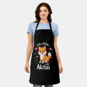 秋田最高のタンクトップのライフ エプロン (着用した状態)