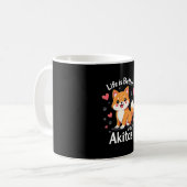 秋田最高のタンクトップのライフ コーヒーマグカップ (正面左)